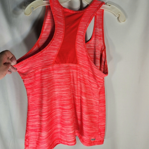 Danskin Dri More Orange Breathable Racerback Exercise Tank Size Medium - Picture 4 of 5